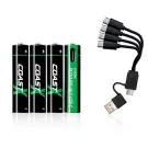Battery Coast AAA / LR03 Battery 4 Pcs. Rechargable 100047535