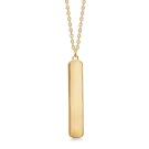 Avilé Jewelry Anchor Plate Necklace Goldplated Silver Di002-GP
