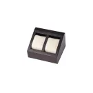 Ditur Clock Tray 2 Watches Wood KXD0638