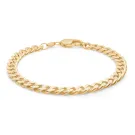 IX Studios Chunky Curb Bracelet Goldplated Silver DMV0318GD