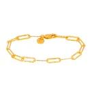 IX Studios Alpha Bracelet Goldplated Silver DMV0352GD17