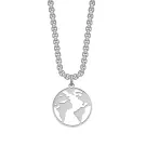 Captena Box Globe 3 mm Necklace Stainless Steel DU10057