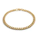 Captena Panzer Golden Steel Bracelet 5 mm Bracelet Stainless Steel DU20016