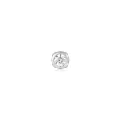 Ania Haie Sparkle Bezel Barbell Earring Single Silver E035-06H