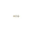 Ania Haie Sparkle Crawler Barbell Earring Single Goldplated Silver E035-09G