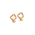 Enamel Holly Small Earrings Goldplated Silver E310GM