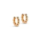 Enamel Ball Chunky Earrings Goldplated Silver E401G