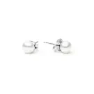 Gaura Natural Pearls Pearl Earrings Silver EFB06-N