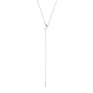 Jane Kønig Half Moon NO. 2 Tie Necklace Necklace Stainless Steel HMTN-AW26-SS-S