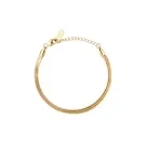 Mockberg Thin Snake Medium Bracelet Goldplated Stainless Steel MO572