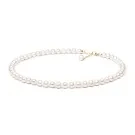 Gaura Natural Pearls Pearl Necklace Goldplated Silver PYFARW685