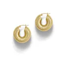 ANNI LU Ripple Earrings Goldplated Brass 251-30-63