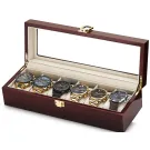 Ditur Watch box incl. 6 optional watches Red Wood 0049459459
