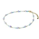 Pernille Corydon Sea Colour Ankle chain Goldplated Silver A-860-GP