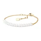 Gaura Natural Pearls Pearl Bracelet Goldplated Silver SK19221GYB