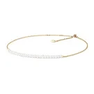 Gaura Natural Pearls Pearl Necklace Goldplated Silver SK19221GYN