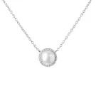Gaura Natural Pearls Pearl Necklace Silver SK21247N