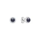 Gaura Natural Pearls Pearl Earrings Silver SK24470E-B