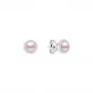 Gaura Natural Pearls Pearl Earrings Silver SK24470E-L