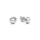 Gaura Natural Pearls Pearl Earrings Silver SK25110E