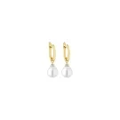 Gaura Natural Pearls Pearl Earrings Goldplated Silver SK26349GYEL
