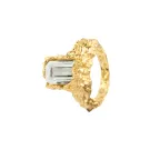 House of Vincent Paragon Gaze Ametyst Ring Goldplated Silver VJ133-URG-GA