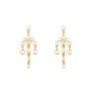 House of Vincent Veil Of Venus Earrings Goldplated Silver VJ146-UEG