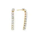 Velara Lione Crystal Drops Earrings Goldplated Stainless Steel VLR1002
