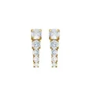 Velara Lione Mix Crystal Drops Earrings Goldplated Stainless Steel VLR1003