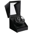 Mulhouse Watch Winder 2 Watches Black Wood KXD0491