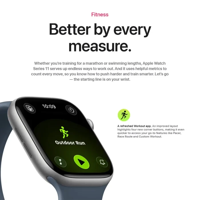 Apple Watch Series 11 GPS 42mm Space Grey Aluminium Black Sp