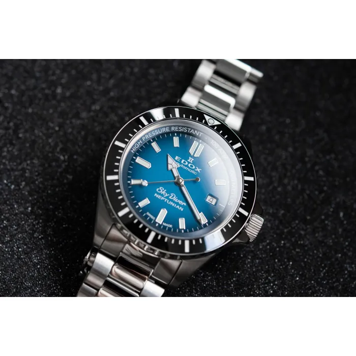 Edox SkyDiver Neptunian 80120-3NM-BUIDN - Ditur Edox SkyDiver Neptunian 80120-3NM-BUIDN - Ditur