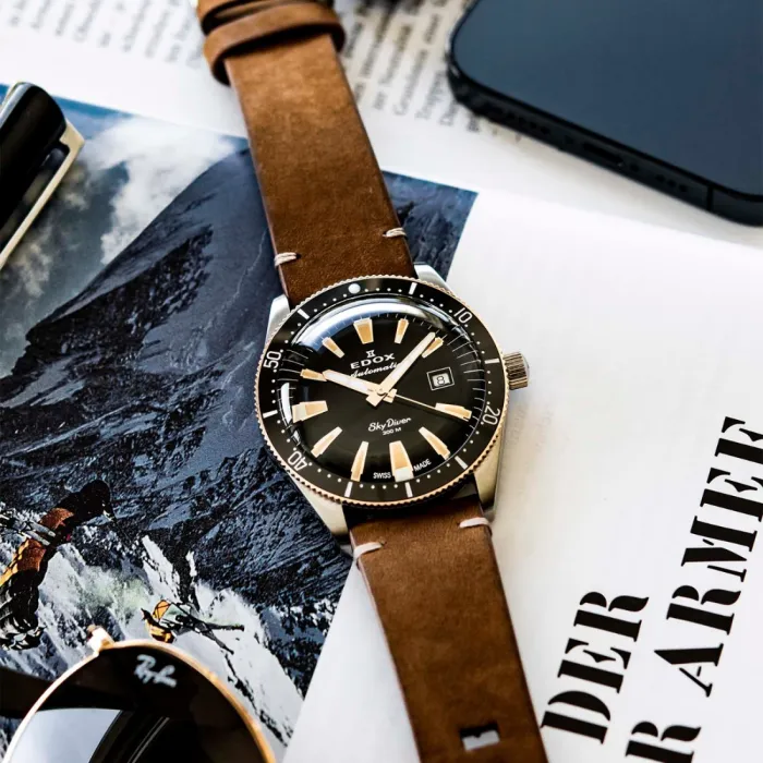 Edox Skydiver Limited Edition 80126-357RNM-NIRB - Ditur