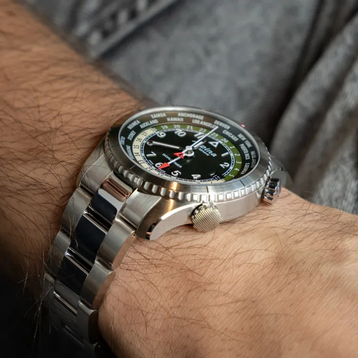 Alpina Startimer Pilot Worldtimer AL-255GR4S26B - Ditur