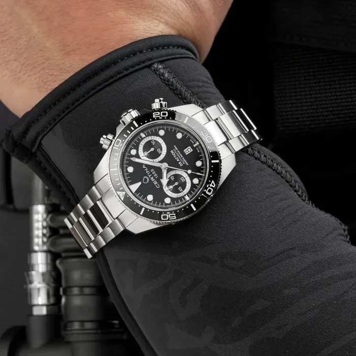 CERTINA クロノグラフ クォーツ腕時計 シルバー/ブラック Certina DS Action Diver Chrono C0328271105100 - Ditur
