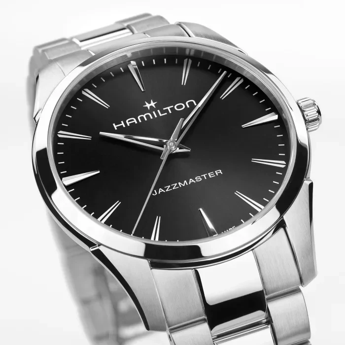 HAMILTON クォーツ腕時計 黒 Hamilton Jazzmaster Quartz 40 mm H32461131 - Ditur