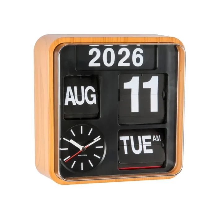 KARLSSON BOOK CLOCK 置時計 本型時計 ポストモダン Y2K Karlsson Mini Flip Wall clock KA5364WD - Ditur