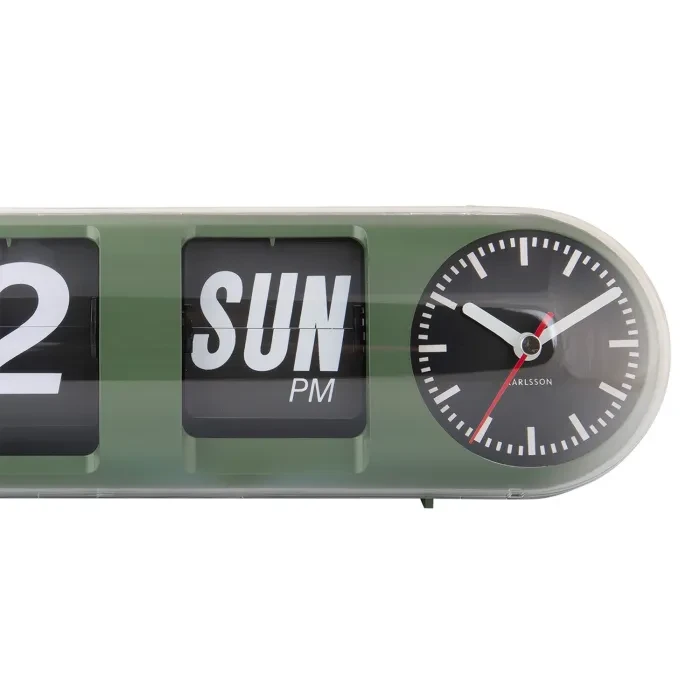 Karlsson Tube Flip Wall clock KA6032GR - Ditur