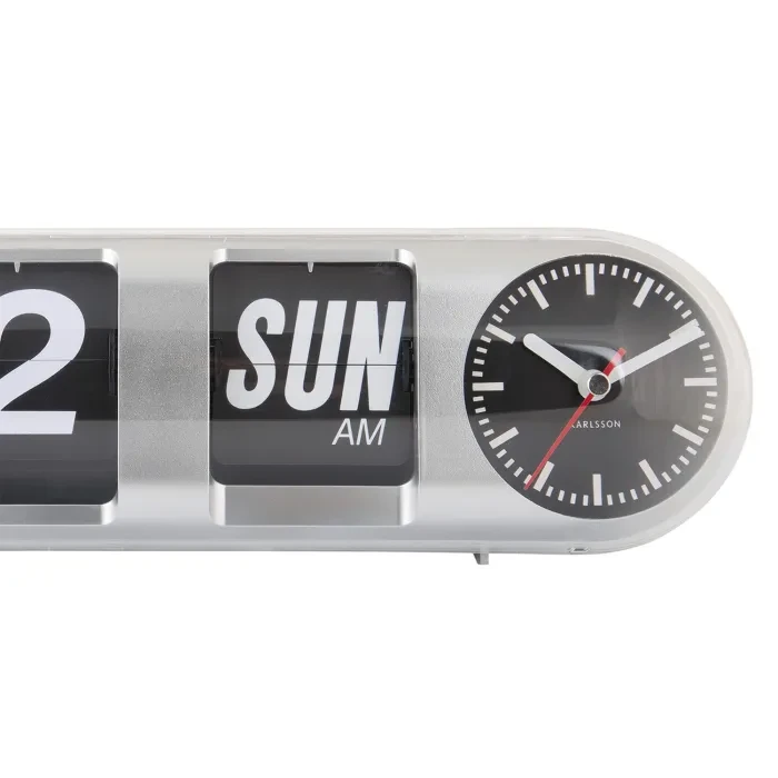 Karlsson Tube Flip Wall clock KA6032SI - Ditur