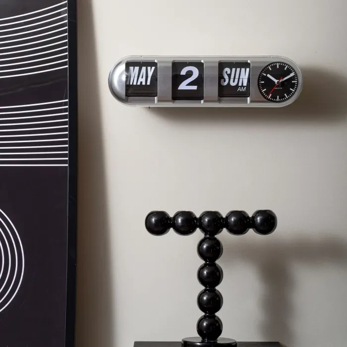 Karlsson Tube Flip Wall clock KA6032SI - Ditur