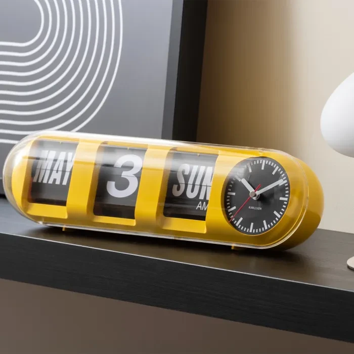Karlsson Tube Flip Wall clock KA6032YE - Ditur