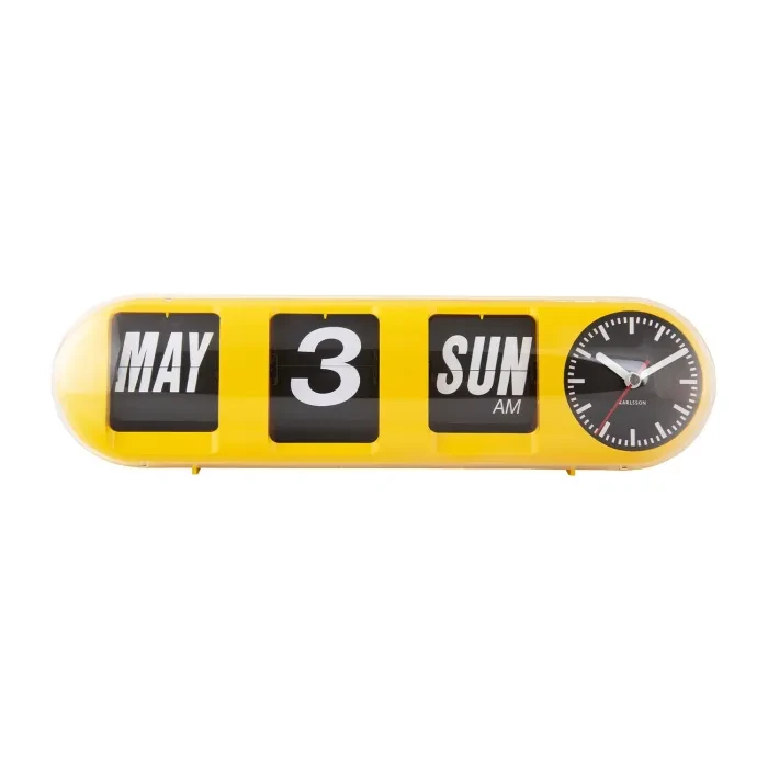 Karlsson Tube Flip Wall clock KA6032YE - Ditur