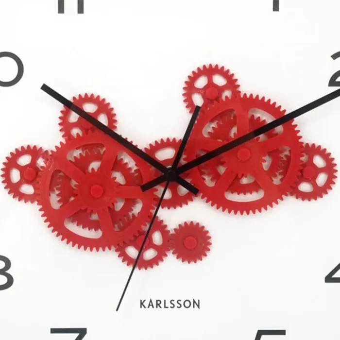 Karlsson Open Gear Wall clock KA6093BK - Ditur
