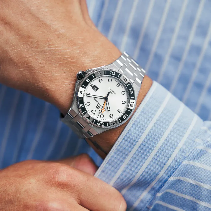 ハンドメイクォーツ腕時計 A1806 Maurice Lacroix Aikon Venturer GMT AI6158-SS002-130 - Ditur