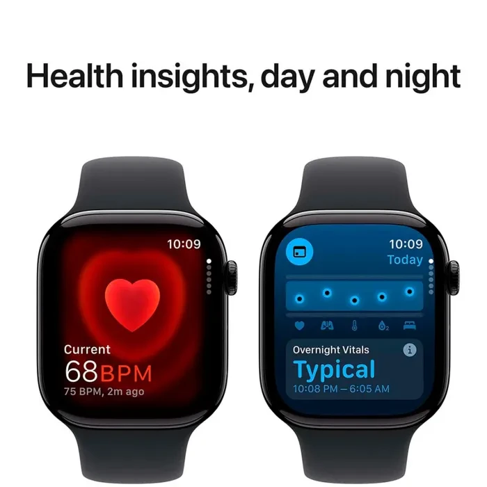 Apple Watch Series 10 GPS 46mm Jet Black Aluminium Sport Band M/L