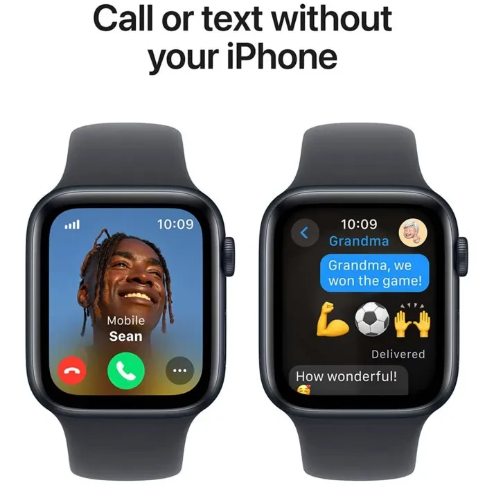 Apple Watch SE GPS 44mm Midnight Aluminium Sport Band M/L MX