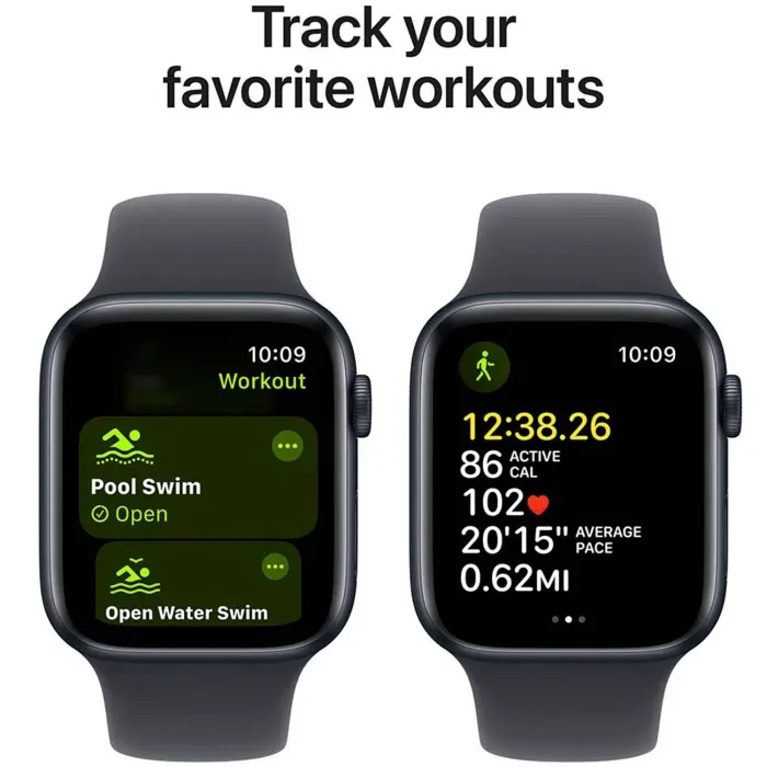 Apple Watch SE GPS 44mm Midnight Aluminium Sport Band S/M MX