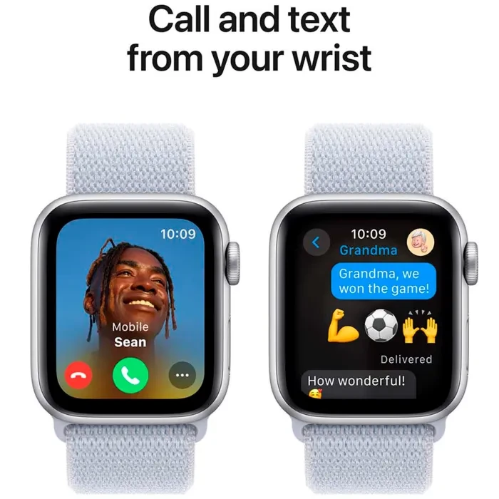 Apple Watch SE GPS 44mm Silver Aluminium Sport Loop MXET3 -