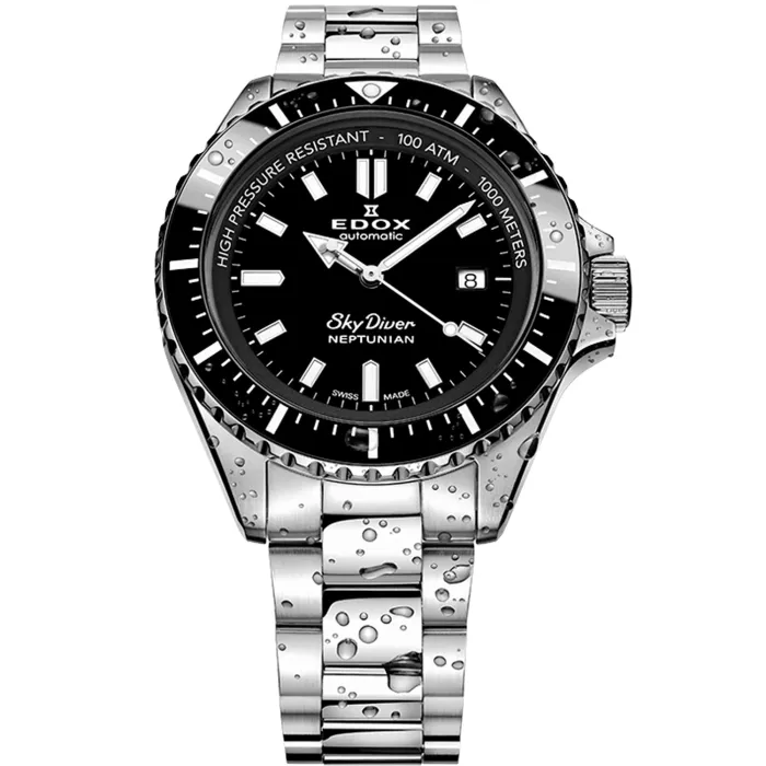 Edox SkyDiver Neptunian Black 80120-3NM-NIN - Ditur