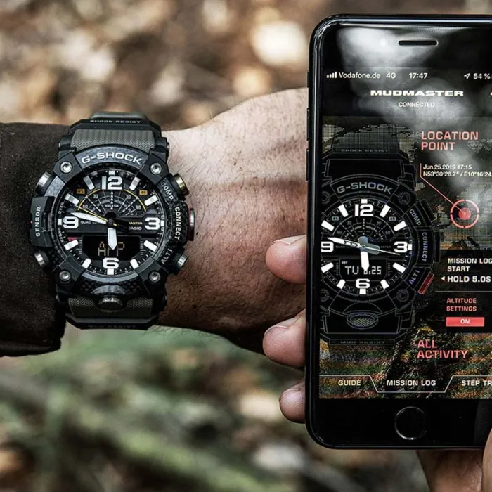 اتصال به اپلیکیشن ساعت کاسیو Mudmaster GG-B100